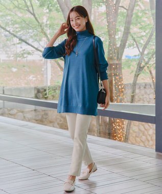 Tiaclasse 【安田美沙子さん着用・新色追加・日本製】すふれ起毛ストレートパンツ クリーム