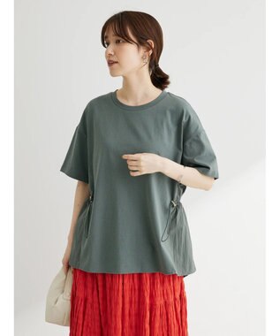 Green Parks 脇ドロストドッキングプルオーバー Khaki