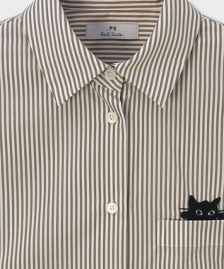 Paul Smith キャットエンブロイダリーシャツ ベージュ