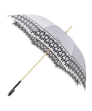 MOONBAT FURLA 【耐風】長傘 アーチロゴ グレー