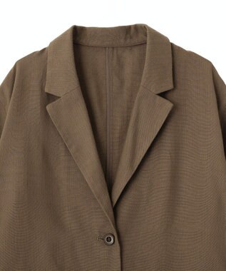 CRAFT STANDARD BOUTIQUE リネンライクオーバーサイズジャケット Brown
