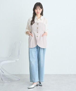 earth music&ecology シアーシャツ Off White