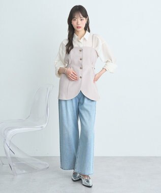 earth music&ecology シアーシャツ Off White