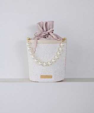 Maison de FLEUR フラワーレース2Wayバケツ型バッグ