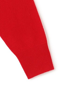 UNFILO カシミヤブレンド クルーネックニット レッド