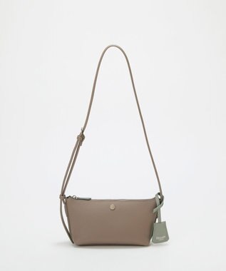 TOPKAPI 【Breath TOPKAPI】DUAL デュアル シュリンクレザー バイカラー ミニ ショルダーバッグ チャーム付き グレージュ