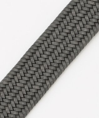 JOSEPH HOMME 【イタリア素材使用/日本製】レザーメッシュストレッチ　ベルト グレー系