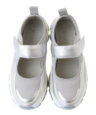 Green Parks ＲＵＰＩＳ．　厚底ベルトスニーカー Silver