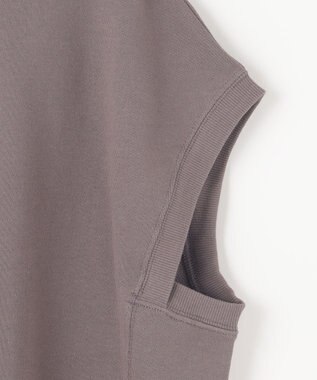 ANY 【洗濯機可】裏毛スウェットベスト モカ