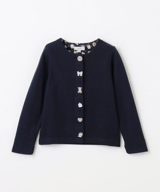 ANY KIDS スイーツ スナップボタン カーディガン ネイビー