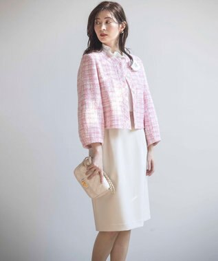 組曲 S 【KUMIKYOKU NAVY】コンフォータブルドレープ コクーンスカート アイボリー系