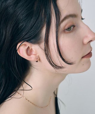 Phoebe 【金属アレルギー対応】ワンタッチメタルフープミニペアピアス  ローズゴールド/BOX付き ローズゴールド