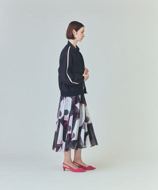 GRACE CONTINENTAL シアーラインブルゾン ブラック