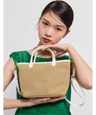 TOCCA TO THE SUNLIGHT POCHETTE かごバッグ【星風まどかさん着用】 アイボリー系