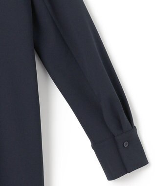 ICB 【WEB限定・洗える】ジョーゼットダブルジャージー ワンピース ネイビー系