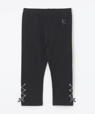 組曲 KIDS 【110-140㎝】ベア天 レギンス ブラック系