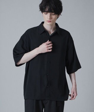 WEGO トロミBIGシャツ（S） ブラック