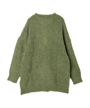 Green Parks ブークレゆるニットカーディガン Green