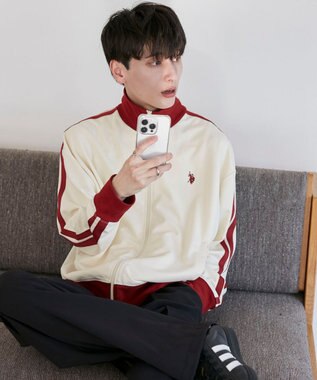 WEGO 【ユニセックス着用ITEM/追加カラー】U.S. POLO ASSN.ライントラックジャケット ホワイトアイボリー