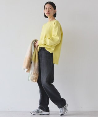 AMERICAN HOLIC 袖ボリュームサイドスリットニットプルオーバー Light Yellow