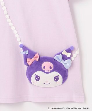 ANY KIDS 【サンリオキャラクターズ×any FAM】ポシェットTシャツ ラベンダー×クロミ