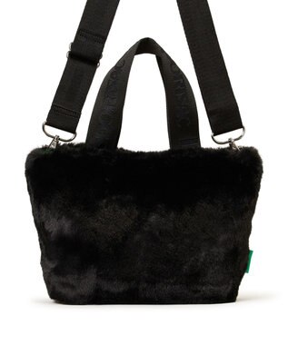 LeSportsac FUR E/W TOTE/ブラックフラッフィーファー ブラックフラッフィーファー