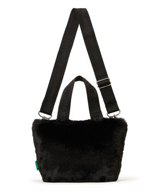 LeSportsac FUR E/W TOTE/ブラックフラッフィーファー ブラックフラッフィーファー
