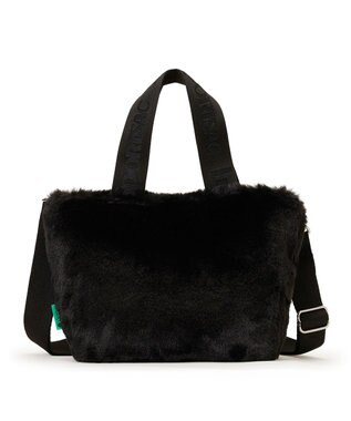 LeSportsac FUR E/W TOTE/ブラックフラッフィーファー ブラックフラッフィーファー