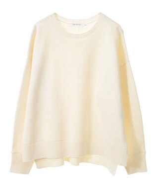 AMERICAN HOLIC 袖ボリュームサイドスリットニットプルオーバー Ivory