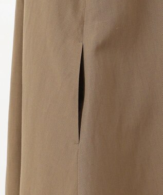 23区 【エステータ】ウールリネン 半袖フレアワンピース カーキ系