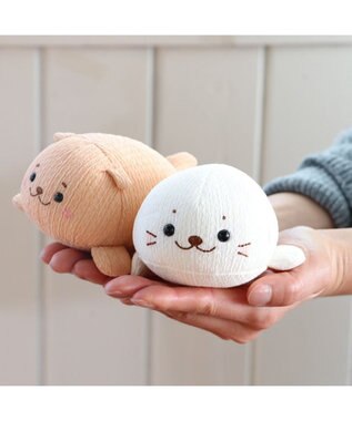 Mother garden しろたん ちりめん ちびマスコット 《しろたん/らっこいぬ》単品 しろたん