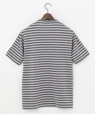 JOSEPH ABBOUD MOUNTAIN 【UNISEX】ギザンティ天竺ボーダー Tシャツ グレー系2