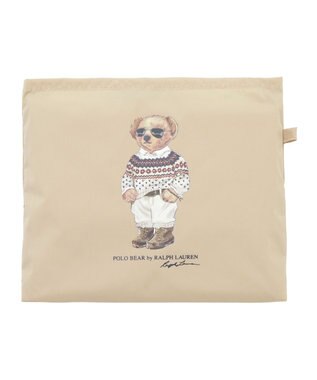 MOONBAT POLO RALPH LAUREN(ポロ ラルフローレン) ポケッタブルレインバッグ SEASON BEAR ポロベア ベージュ
