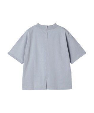 CRAFT STANDARD BOUTIQUE 接触冷感モックネックリングドットプルオーバー Sax