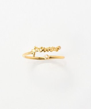 Phoebe ラッキーレターピンキーリングパワー) ゴールド