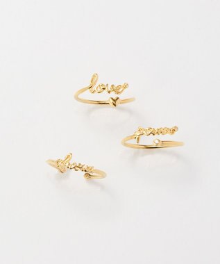 Phoebe ラッキーレターピンキーリングパワー) ゴールド