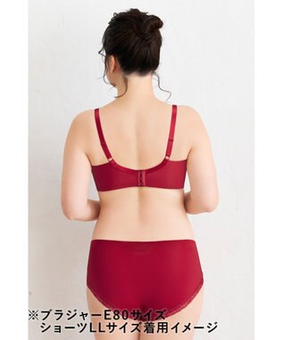 WACOAL ショーツ 【ハグするブラ】 BXB478とペア はきこみ丈あさめ やわらかく伸びる(バック) レディース PXB178 /ワコール レッド