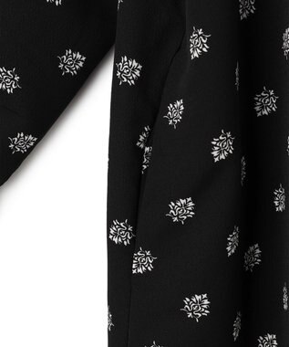 UNFILO L 【大好評により新色追加！】プリントワンピース ブラック×オフ