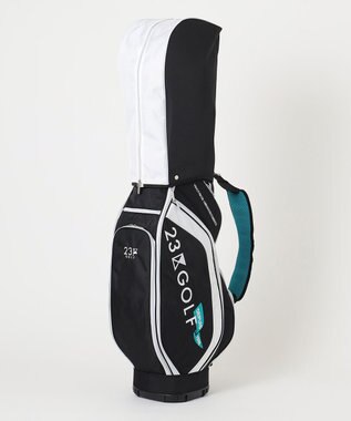 23区GOLF 待望の新デザイン登場！セルフスタンドバッグ内蔵キャディバッグ ブラック系