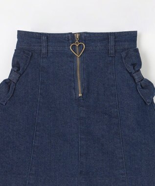 ANY KIDS リボン ポケット スカート デニム