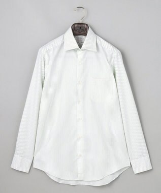 GOTAIRIKU 【形態安定】PREMIUMPLEATS_セミワイドカラー _通年ドレスシャツ(26年春夏限定色) グリーン系1