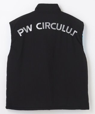PW CIRCULUS 【撥水加工 / ストレッチ】【MEN】キルティング中綿ベスト ゴルフ ブラック系