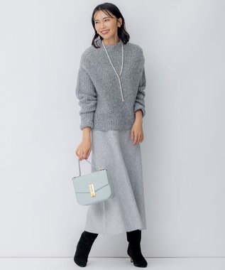 23区 DEMELLIER VANCOUVER ショルダー バッグ スモーキーグリーン系