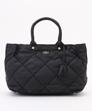 J.PRESS LADIES 【2way】ボンディングキルト トート バッグ ブラック系
