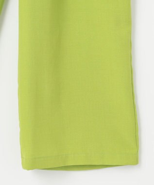 SHARE PARK LADIES ドライタッチリネンライクパンツ 黄緑系