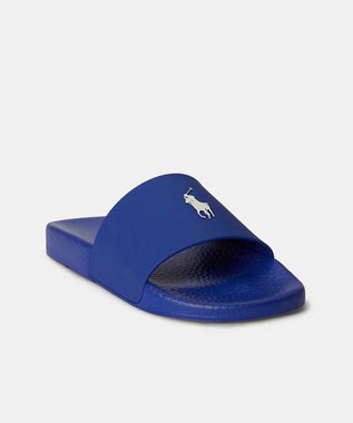 REGAL FOOT COMMUNITY 【ポロラルフローレン メンズ】RE85 POLO SLIDE ポロ スライド サンダル ブルー