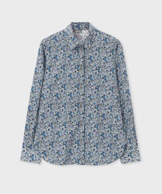 Paul Smith リバティプリント 長袖シャツ ライトブルー