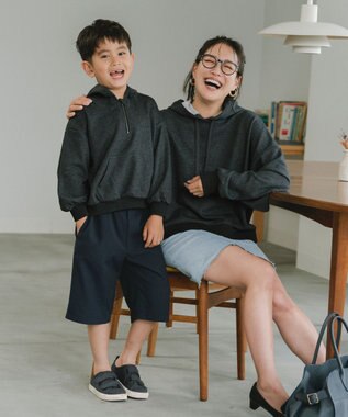 #Newans 【ANSWER for 男の子ママ】オフボディビッグフ―ディー チャコールグレー系