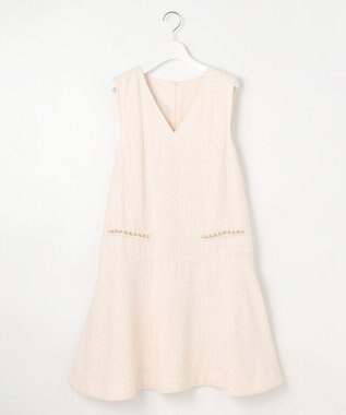 Feroux ツイードジャンパースカート アイボリー系