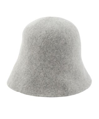 MOONBAT PAUL & JOE ACCESSOIRES 【畳める】ウール100%ネコチャーム付クロッシェ UV グレー